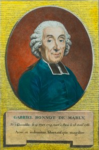 Portræt af Abbe Gabriel Bonnot de Mably (1709-1785) Filosof og forløber for utopisk socialisme, Privee Collection af Anonymous Anonymous