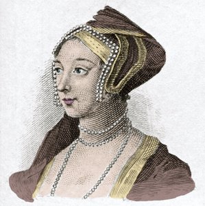 Portræt af Anne de Boleyn (Anna eller Ann Bolin og Anne Bullen af Anonymous Anonymous