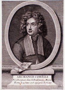 Portræt af Arcangelo Corelli (gravering) af Anonymous Anonymous