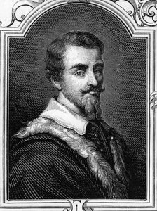 Portræt af Camillo Procaccini (1551 - 1629) italiensk maler. gravering af 1859 i "" gallerierne i Europa - Italien"" af Armandaud. Privat samling. af Anonymous Anonymous
