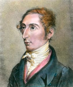 Portræt af Carl (Karl) Maria Von Weber (1786-1826) tysk komponist Gravering af det 19. århundrede Privat samling af Anonymous Anonymous