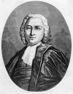 Portræt af Chretien Guillaume de Malesherbes (1721-1794) advokat for kongen under konventionen - Indgravering af 1863 i "Den Røde Bog - Histoire De L
