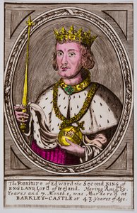 Portræt af Edward II (1284-1327) Konge af England, Privee Collection af Anonymous Anonymous