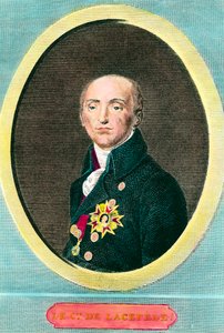 Portræt af Etienne de La Ville, greve De Lacepede (1756-1825), fransk naturforsker. Anonym gravering af Anonymous Anonymous