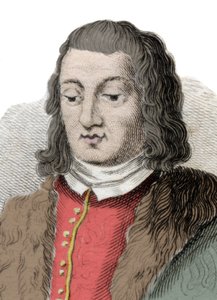 Portræt af Ferdinand II af Aragon kaldet katolikker (1452-1516). Indgravering af det 19. århundrede. Milanese af Anonymous Anonymous
