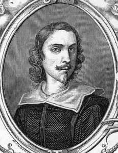Portræt af Francesco Albani (1578-1660) sagde den albanske, italienske maler. 1859 gravering i "" gallerierne i Europa - Italien"" af Armandaud. Privat samling. af Anonymous Anonymous