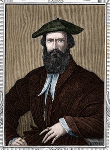 Portræt af Girolamo Francesco Maria Mazzola sagde Parmigianino eller Parmesanen (1503-1540) italiensk maler. gravering af 1859 i "" gallerierne i Europa - Italien "" af armengaud. Privat samling. af Anonymous Anonymous