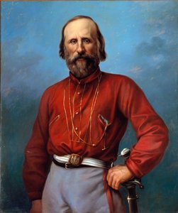 Portræt af Giuseppe Garibaldi (1807-1882) Anonymt maleri 1800-tallet. Brescia, privat samling af Anonymous Anonymous