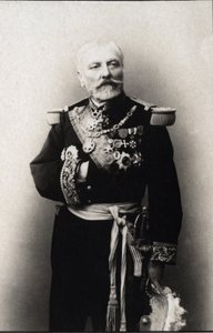 Portræt af Hyacinthe Laurent Theophile Aube (Admiral Aube) (1826-1890), fransk admiral. FPL samling. af Anonymous Anonymous