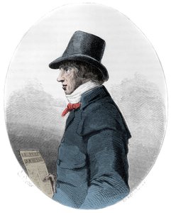 Portræt af Jacques-Rene Hebert (1757-1794), fransk journalist og politiker - Portræt af Jacques Rene Hebert (1757-1794) fransk journalist og politiker - Indgravering af 1863 i "Den røde bog - Histoire De L