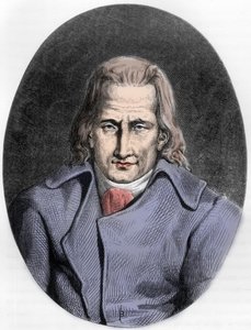 Portræt af Jacques Cazotte, fransk forfatter - Portræt af Jacques Cazotte (1719-1792) - Indgravering af 1863 i "" Le Livre Rouge - Histoire De L