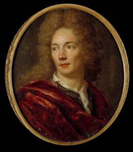 Portræt af Jean de La Bruyere (1645-1696) moralist francais Maleri på anonymt kobber. 17. århundrede. af Anonymous Anonymous