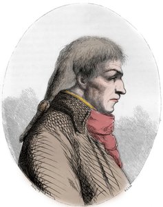 Portræt af Joseph Le Bon (1765-95) Fransk politiker - Portræt af Guislain Francois Joseph Le Bon (1765-1795), fransk revolutionær - Indgravering fra 1863 i "Den røde bog - Histoire De L