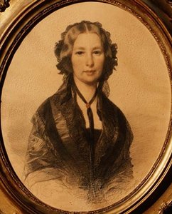 Portræt af Lili Cartwright (1805-1902) af Anonymous Anonymous