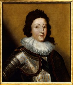 Portræt af Ludvig XIII (1601-1643). Anonymt maleri fra det 17. århundrede. Olie på lærred. Nævnes skal: Reims, Musee Des Beaux Arts af Anonymous Anonymous