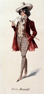 Portræt af Marcello, fra La boheme af Puccini (1892-1895) af Anonymous Anonymous
