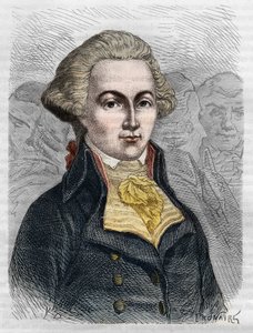 Portræt af Marguerite Elie Guadet, fransk politiker (1758-1794). Indgravering fra 1866 i "Histoire de la Revolution francaise"" af Adolphe Thiers. Privat samling. af Anonymous Anonymous