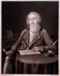 Portræt af Nicolas Marie Dalayrac (1753-1809) engelsk komponist Gravering. 19. århundrede. Privat samling af Anonymous Anonymous