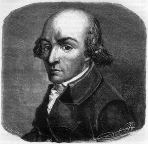 Portræt af Pierre Florent (Pierre-Florent) Louvet, dit Louvet de la Somme (1757-1818), fransk politiker - Indgravering i "Histoire des Girondins" af Alphonse de Lamartine (1790-1869) 1865-1866 - Privat samling af Anonymous Anonymous