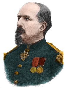 Portræt af Pierre Philippe Denfert Rochereau (Denfert-Rochereau) (1823-1878) fransk oberst. af Anonymous Anonymous