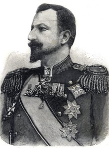 Portræt af Prins Ferdinand I (1861-1948) af Bulgarien. Gravering i "" Le Peute Parisien"" af Anonymous Anonymous