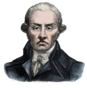 Portræt af Stanislas Marie Maillard (1763-1794), foged og emblematisk karakter af den franske revolution - Indgravering i "Histoire des Girondins"" af Alphonse de Lamartine (1790-1869) 1865-1866 - Privat samling af Anonymous Anonymous