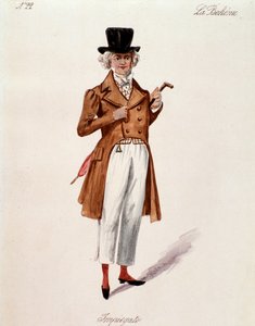 Portræt af en butiksejer, fra La boheme af Puccini (1892-1895) af Anonymous Anonymous