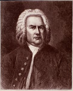 Portræt af den tyske komponist Johann Sebastian Bach (gravering. 1800-tallet) af Anonymous Anonymous