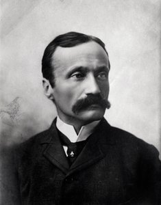 Portræt af den italienske komponist Arrigo Boito (1b/h foto af Anonymous Anonymous
