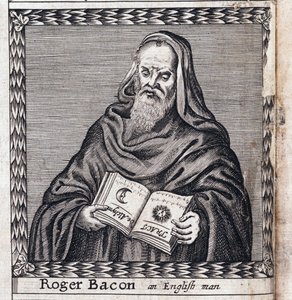 Roger Bacon (1214-1294), med tilnavnet Doctor Mirabilis (Doctor beundringsværdig) - Anonymt arbejde, gravering af Anonymous Anonymous