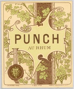 Reklame for rumpunch-alkohol (slutningen af det 19. århundrede) af Anonymous Anonymous