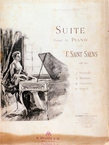 Nodehæfter til Suite for klaver (Opus 90) af Camille Saint-Saens af Anonymous Anonymous