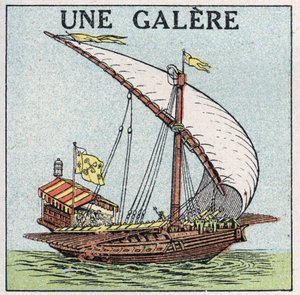 Skibe og skibe: en kabys. Anonym illustration af 1925. Privat samling. af Anonymous Anonymous