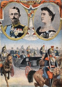 Frankrigs hotteste: Kong Gustav V (1858-1950) og Dronning af Suede Victoria (Viktoria de Bade) af Anonymous Anonymous