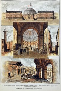 Paris Stock Exchange af Deroy, gravering af 1887 i "" Paris-Illustrous Newspaper Weekly"". af Anonymous Anonymous