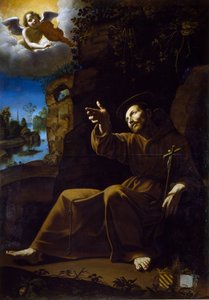 The Vision of St Francis (maleri) af Anonymous Anonymous