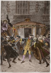 Damiens angreb (januar 1757) - (Robert-Francois Damier af Anonymous Anonymous