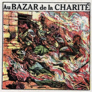 Filmfotografen: branden i biografen i "Bazar de la Charite"" efterlod mere end 100 døde i 1897 i Paris. Anonym illustration fra 1925. Privat samling. af Anonymous Anonymous