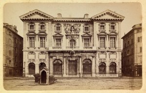 Byen Marseille og dens omgivelser omkring 1885 -1890: Rådhuset, Privat samling af Anonymous Anonymous