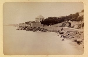 Byen Marseille og dens omgivelser omkring 1885 -1890: La route de la Corniche, Privat samling af Anonymous Anonymous