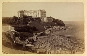 Byen Marseille og dens omgivelser omkring 1885 -1890: Le chateau du Pharo, Privat samling af Anonymous Anonymous