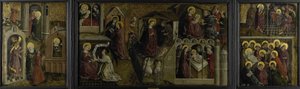 Triptykon med scener fra Jomfru Marias liv af Anonymous Anonymous