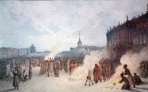Zar Nicholas I og hans soldater under den 14. december af Anonymous Anonymous