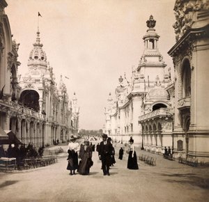 Universal Exposition of 1900 - Exposition Universelle de 1900 i Paris: Esplanade des Invalides - privat samling af Anonymous Anonymous
