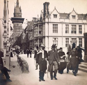 Universelle udstilling af 1900 - Exposition Universelle de 1900 i Paris: Rue des Nations - privat samling af Anonymous Anonymous