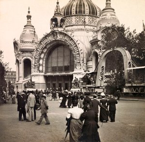 Universal Exposition of 1900 - Exposition Universelle de 1900 i Paris: Palais de la Metallurgie - privat samling af Anonymous Anonymous