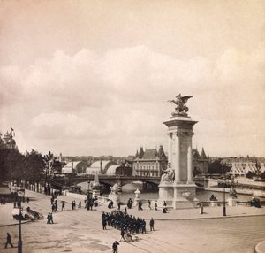 Universal Exposition of 1900 - Exposition Universelle de 1900 i Paris: Pylone du pont Alexandre III - privat samling af Anonymous Anonymous