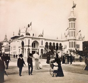 Universal Exposition of 1900 - Exposition Universelle de 1900 i Paris: The Palace of Algeria - privat samling af Anonymous Anonymous
