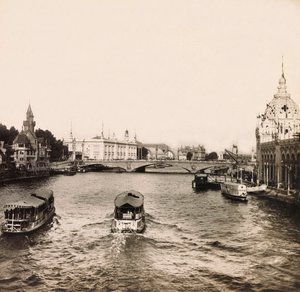 Universal Exposition of 1900 - Exposition Universelle de 1900 i Paris: Alma-broen - privat samling af Anonymous Anonymous