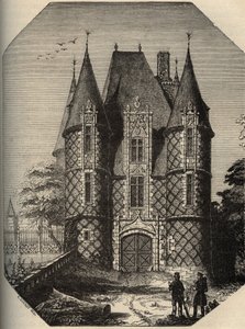 chateau de Carrouges - Fangehullet - Orne Normanise - indgravering i "" PATRIE"" - PACUREQUIREQUE BESKRIVELSE AF FRANKRIG I 6 BIND AF LUCIEN HUARD - slutningen af ​​1800-tallet af Anonymous Anonymous